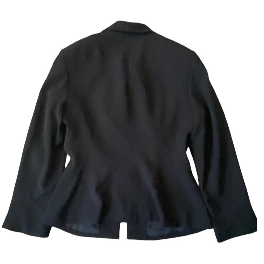 Tahari Women's Size 12 Black Polyester Blazer - Picture 9 of 10